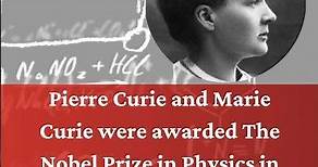 Nobel Prize in Physics in 1903: Pierre Curie and Marie Curie, née Sklodowska