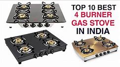 Top 10 Best 4 Burner Gas Stove in India With Price 2022 | Best Gas Stove Brands