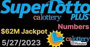 California SuperLotto Plus Winning Numbers 27 May 2023. CA Super Lotto Plus Drawing Result Saturday
