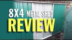 8x4 Metal shed review