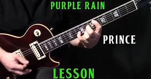 how to play "Purple Rain" on guitar by Prince | electric guitar lesson tutorial