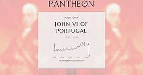John VI of Portugal Biography - King of the United Kingdom of Portugal, Brazil and the Algarves from 1816 to 1825