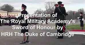 The Duke of Cambridge Presents Sword Of Honour at Sandhurst Sovereign's Parade 2018