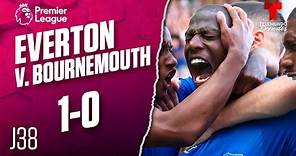 Highlights & Goals | Everton v. Bournemouth 1-0 | Premier League | Telemundo Deportes