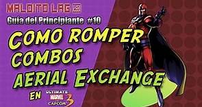Como Romper Combos Aerial Exchange en Marvel vs Capcom 3 Guia del principiante #10 (Español)