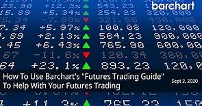 How To Use Barchart's "Futures Trading Guide" To Help With Your Futures Trading