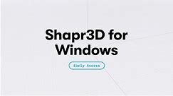 Introducing: Shapr3D for Windows - Early Access