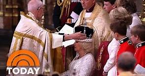 Camilla crowned queen after King Charles III during coronation