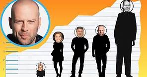 How Tall Is Bruce Willis? - Height Comparison!