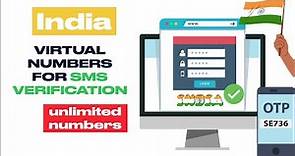 How to get India virtual number for SMS otp verification | receive sms online india otp