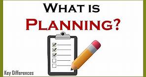 What is Planning? Definition, Features, Process and Importance