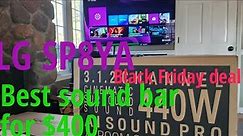 LG SP8YA sound bar review and set up for LG TV best soundbar for $400