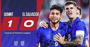 Ricardo Pepi lifts USA over El Salvador 😤 | USMNT 1-0 El Salvador | Official Highlights