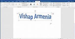 How to create wave text in word :Curve text in Word
