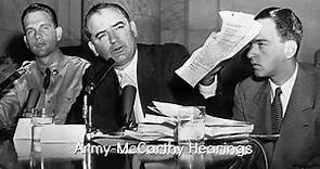Joseph McCarthy - Congressional Hearings