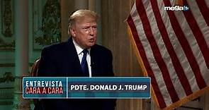 Tomás Regalado entrevista al Presidente Donald Trump en exclusiva por Mega TV