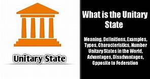 What is the Unitary State | Unitary Government | Unitary System || 5min Knowledge