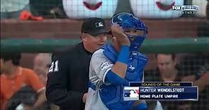 WS2014 Gm5: Home plate umpire mic'd up during Game 5