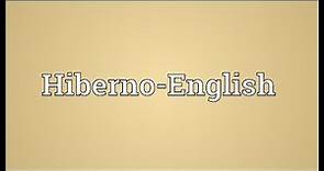 Hiberno-English Meaning