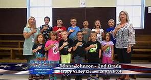 Daily Pledge: Happy Valley Elementary School - Donna Johnson's 2nd Grade Class