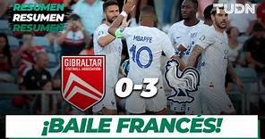 Goles y resumen | Gibraltar 0-3 Francia | UEFA Qualifiers 2023 | TUDN