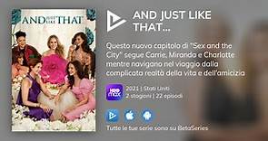 Dove guardare la serie TV And Just Like That… in streaming online?