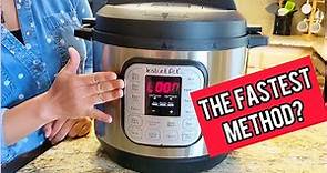 The fastest method to cook sticky rice using an Instant Pot
