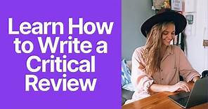 How to Write a Critical Review the Most Easy Way
