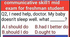 communicative skill 1 mid exam