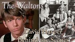 The Waltons - David Harper - behind the scenes with Judy Norton