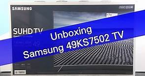 Samsung 49KS7502 KS7500 KS8500 Curved TV unboxing