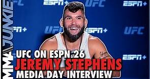 Jeremy Stephens doubles down on weigh-in push: 'People love that sh*t' | UFC on ESPN 26 media day