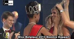 Miss België 2013 Noémie Happart (kroontje overhandiging....)