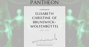 Elisabeth Christine of Brunswick-Wolfenbüttel Biography - Holy Roman Empress from 1711 to 1740