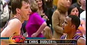 Chris Dudley Throws Ball at Shaq After Getting Dunked On