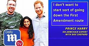 Prince Harry's First Amendment comment sparks furious backlash - DailyMail TV