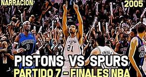 DETROIT PISTONS VS SAN ANTONIO SPURS - Resumen Partido 7 | Finales NBA 2005