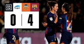 Valencia Femenino vs FC Barcelona (0-4) | Resumen y goles | Highlights Liga F