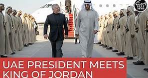 UAE President receives King of Jordan