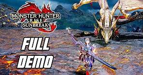 Monster Hunter Rise: Sunbreak - Gameplay Playthrough Full Demo (PC 4K)