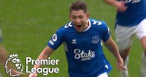 James Tarkowski heads Everton in front of Arsenal | Premier League | NBC Sports