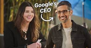 Talking Tech With Google CEO Sundar Pichai!!