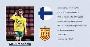 Maksim Stjopin (FC Nordsjaelland U19 / Finland) 2020 highlights
