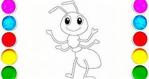 Ant Picture doodles for kids । Ant drawing for kids