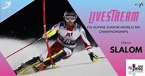 LIVE: FIS Alpine Junior World Ski Championships 2023 St. Anton - Men's Slalom