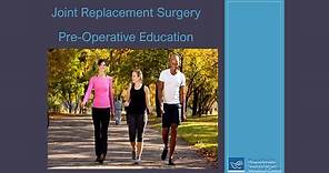 PeaceHealth Pre-Operative Joint Replacement Class