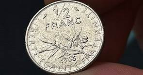 1966 France 1/2 Franc Coin • Values, Information, Mintage, History, and More