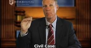 What's the Difference between a Criminal Case and a Civil Case?