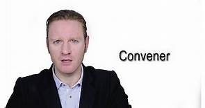 Convener - Meaning | Pronunciation || Word Wor(l)d - Audio Video Dictionary