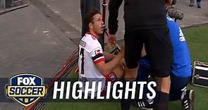 Nicolai Muller injures knee celebrating goal, gets subbed off | 2017-18 Bundesliga Highlights
